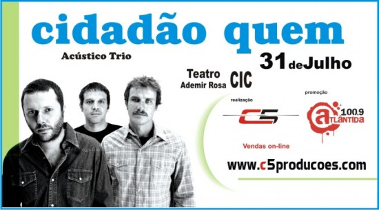 CIDADÃO QUEM Acustico Trio Pararticipação Especial HUMBERTO, vocalista Engenheiro do Hawai