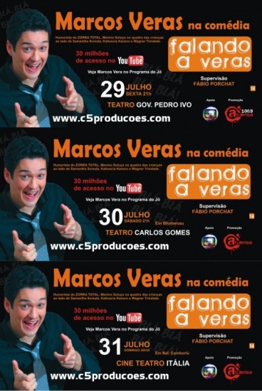 Comedia FALANDO A VERAS com Marcos Veras