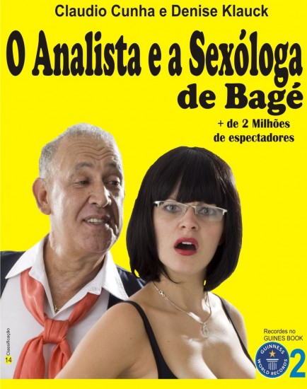 Comedia O ANALISTA e a SEXOLOGA de BAGÉ com Claudio Cunha e Adriani Richter